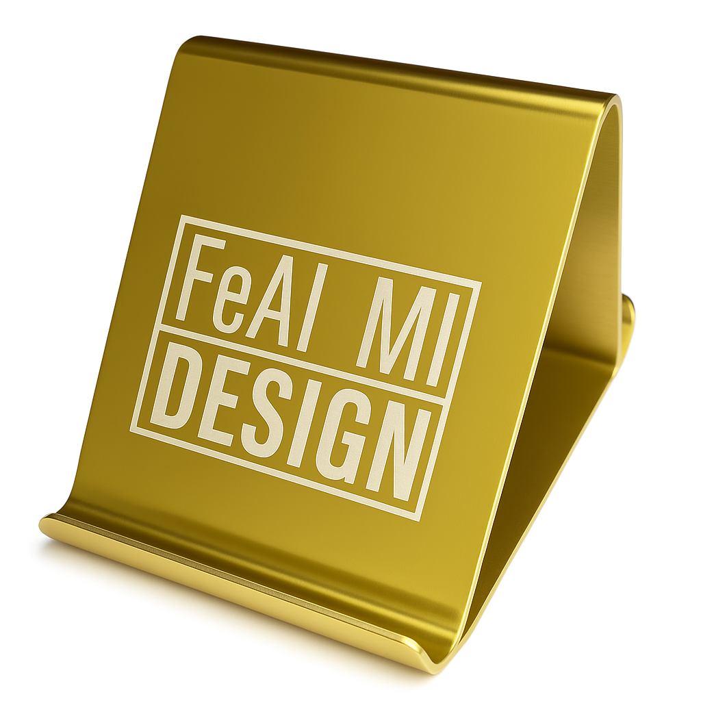 Stainless Steel - Gold Finish Mobile Stand