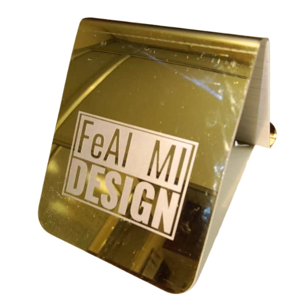 Stainless Steel - Gold Finish Mobile Stand