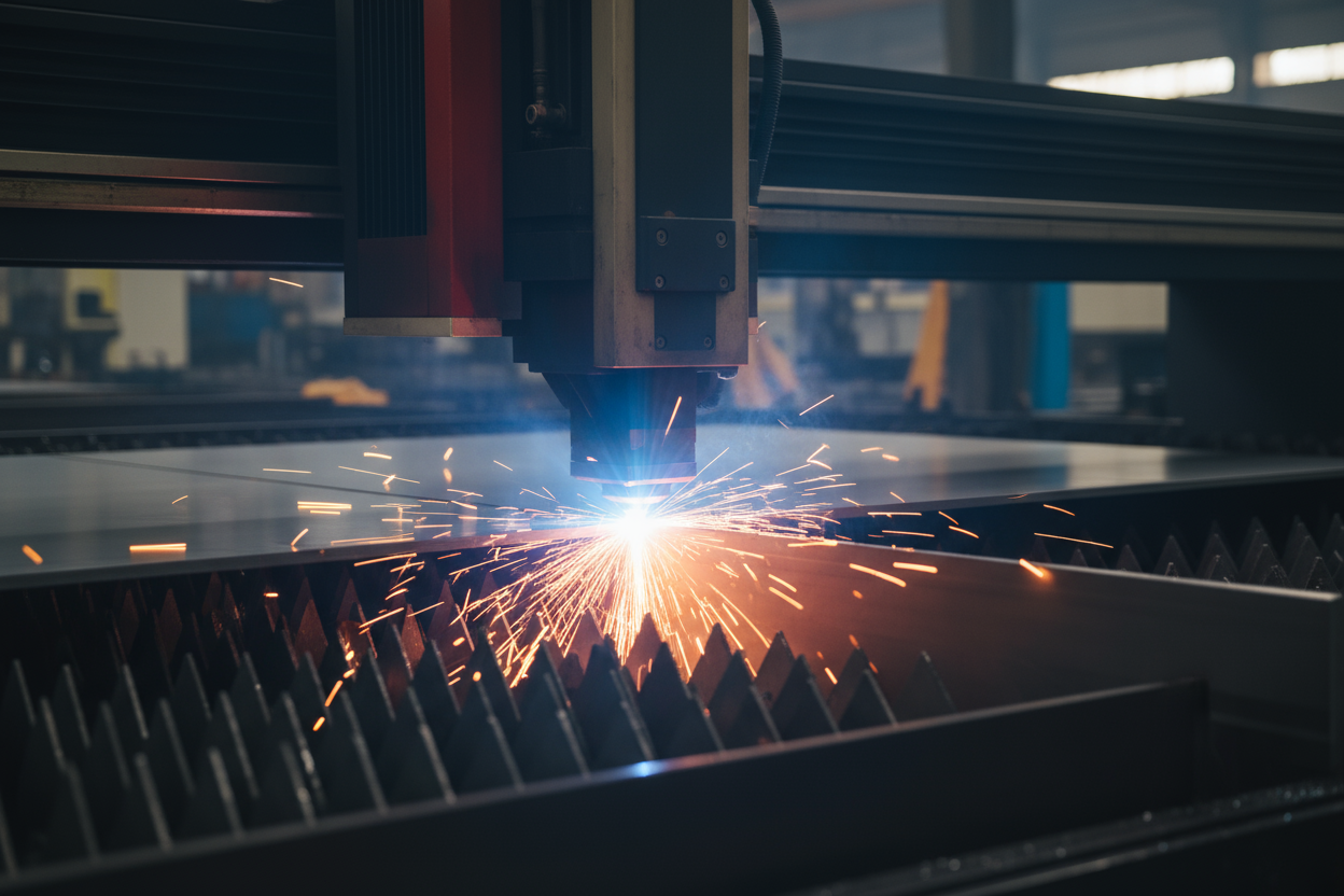 Laser Cutting in metal sheet